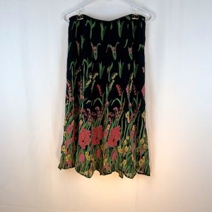 JM Collection Rhinestone Sheer Overlay Top main image 1